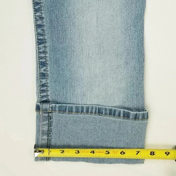 Angel's Size 9 Blue Denim Jeans Sequence Pockets - Picture 8 of 9